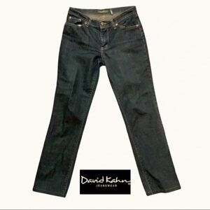 David Kahn black-wash boot cut mid-rise jeans, Size 4, EUC
